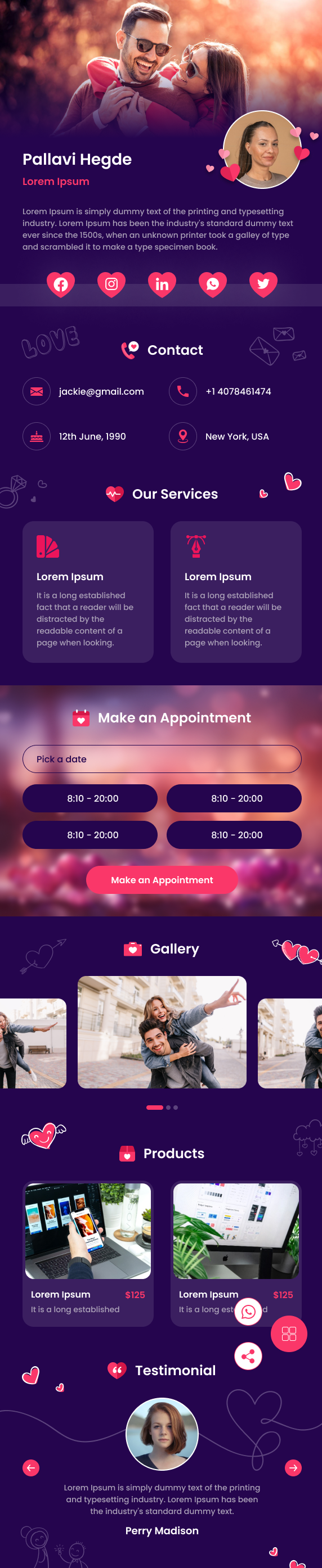 VCard.Online – Marriage Template